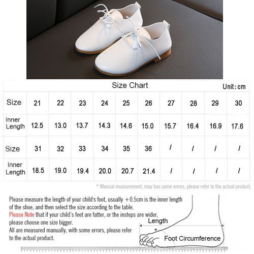 Girls' Leather Single Princess Children's Performance Soft Sole Shoes White