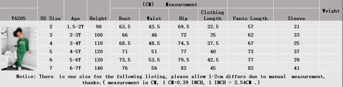 Girls' 2Pieces Pants Set Hoodie Long Sleeve Letter Pattern Clothing-Green