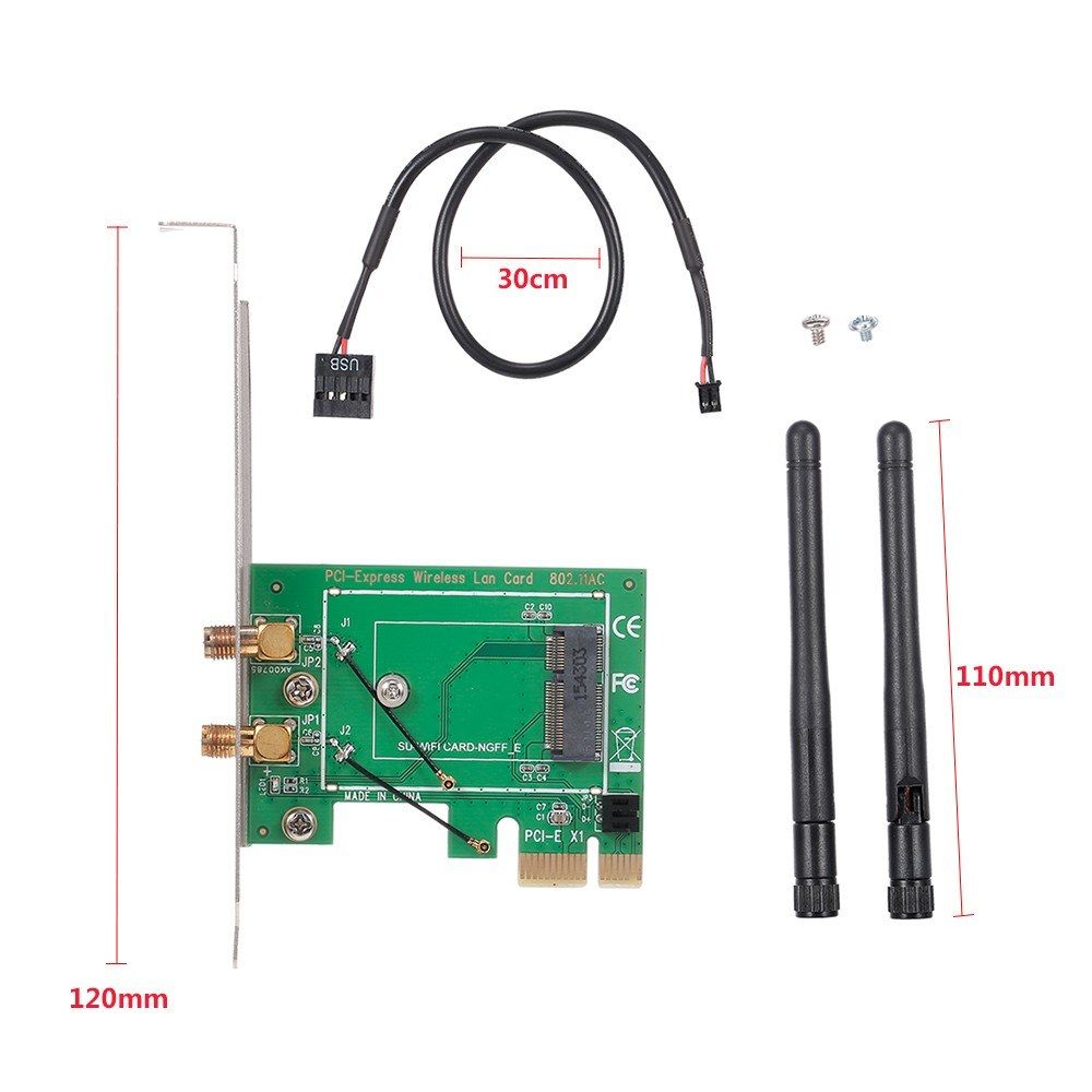 M.2 NGFF To PCI-E Converter Card Network Card Gigabit