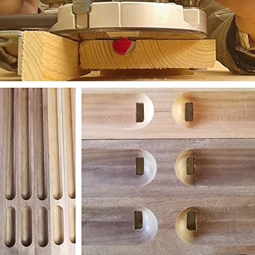 Baihens 14 Inch Shank Cove Box Router Bit Set Solid Carbide