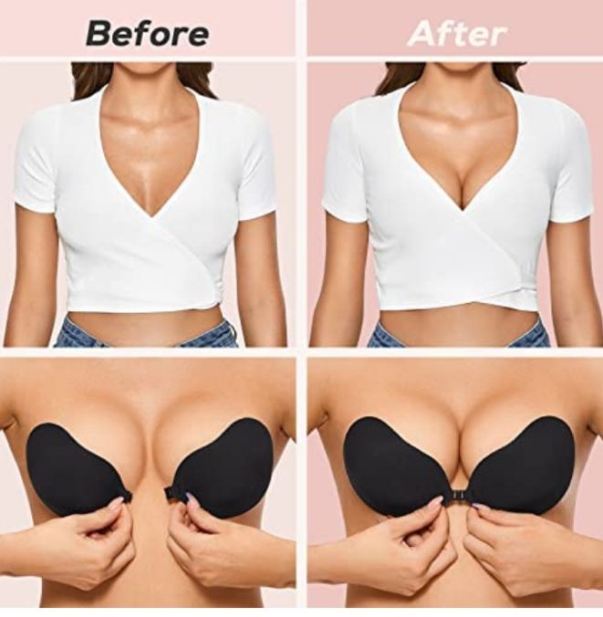 Woman Women Lady Ladies Silicone Push Up Bra