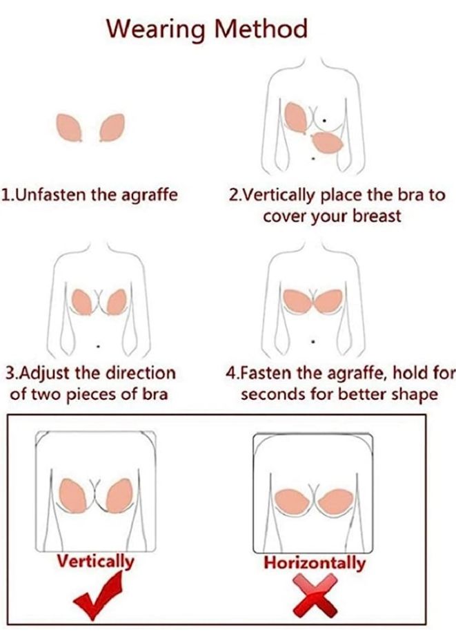 Woman Women Lady Ladies Silicone Push Up Bra