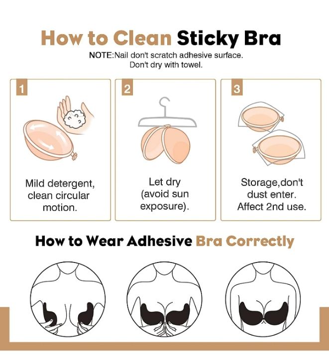 Woman Women Lady Ladies Silicone Push Up Bra