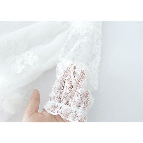 Joy Multi Petit Lace Newborn Dress + Bonnet Set