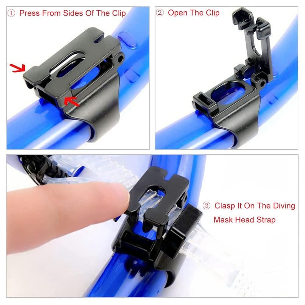 10Pcs Scuba Dive Universal Plastic Snorkel Keeper Retainer