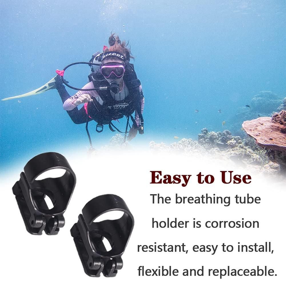 10Pcs Scuba Dive Universal Plastic Snorkel Keeper Retainer