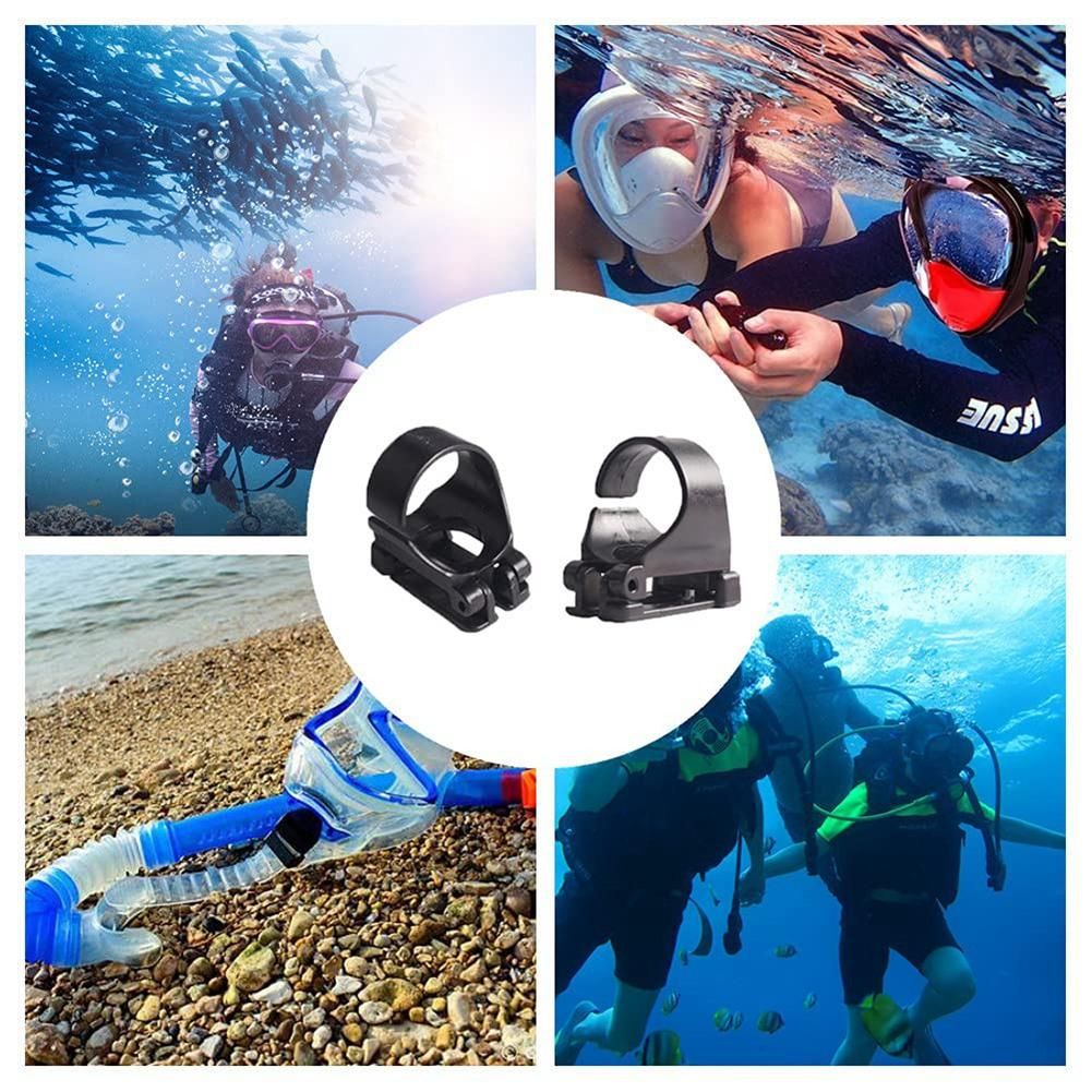 10Pcs Scuba Dive Universal Plastic Snorkel Keeper Retainer