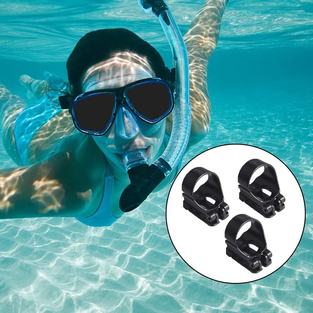 10Pcs Scuba Dive Universal Plastic Snorkel Keeper Retainer