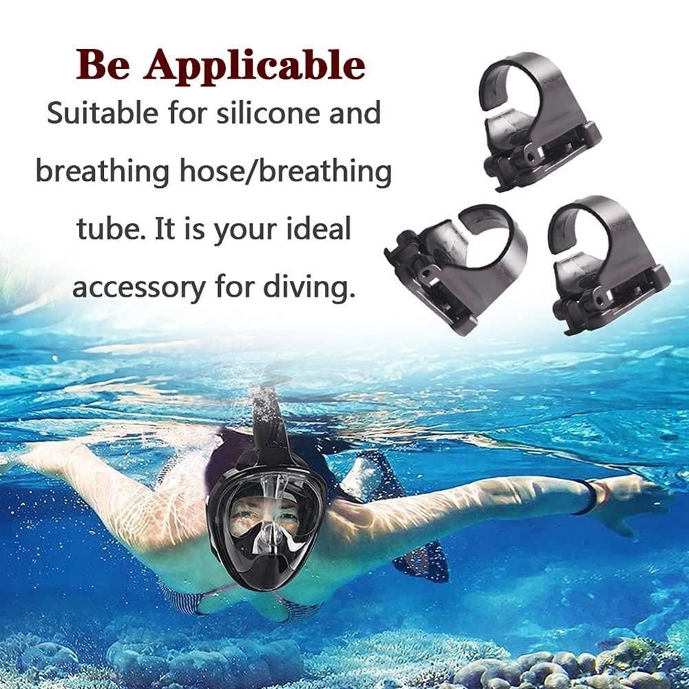 10Pcs Scuba Dive Universal Plastic Snorkel Keeper Retainer