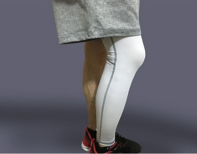 2 Pcs/lot Elastic Lycra Thigh Calf Compression Sleeves Leg