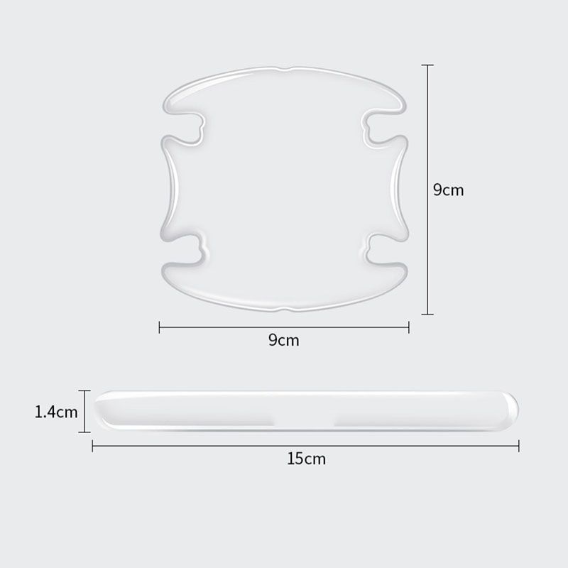 Car Door Bowl Handle Protector Stickers For Peugeot 206 307