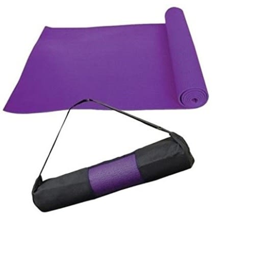 Portable Yoga Mat With Bag - 6 X 9ft - Purple