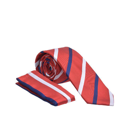Red/Blue & White Stripes Tie