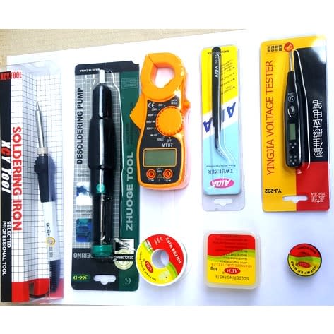 8 In 1-portable Mini Multimeter Digital Clamp Meter With Bundle