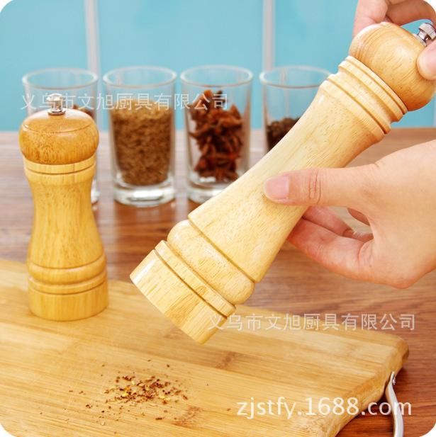Spot supply oak pepper grinder pepper mill pepper mill salt mill manual manual grinder 10 inches