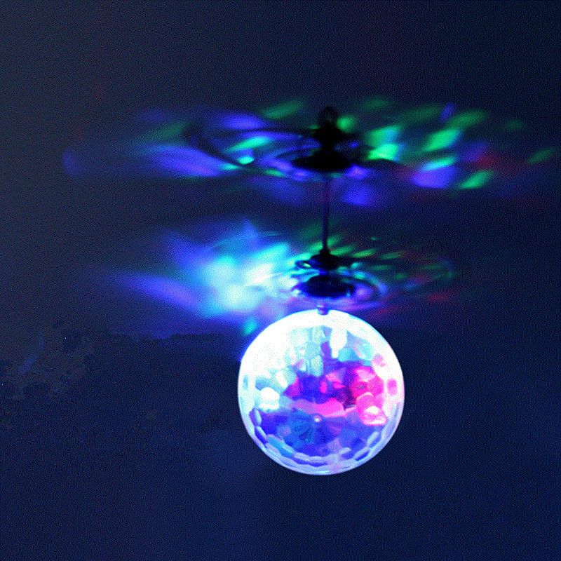 RC Helicopter With Light Electric Flying Ball Aircraft Game Adults Kids Toys Gifts