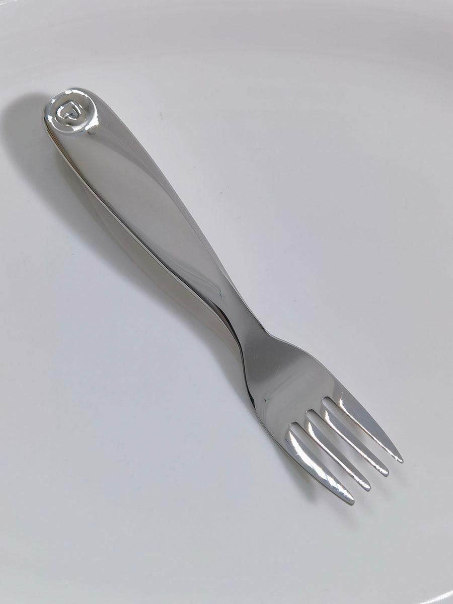 Kids cutlery 316 stainless steel tablespoon dinner fork meal cut 3-piece set Smooth mirror silver