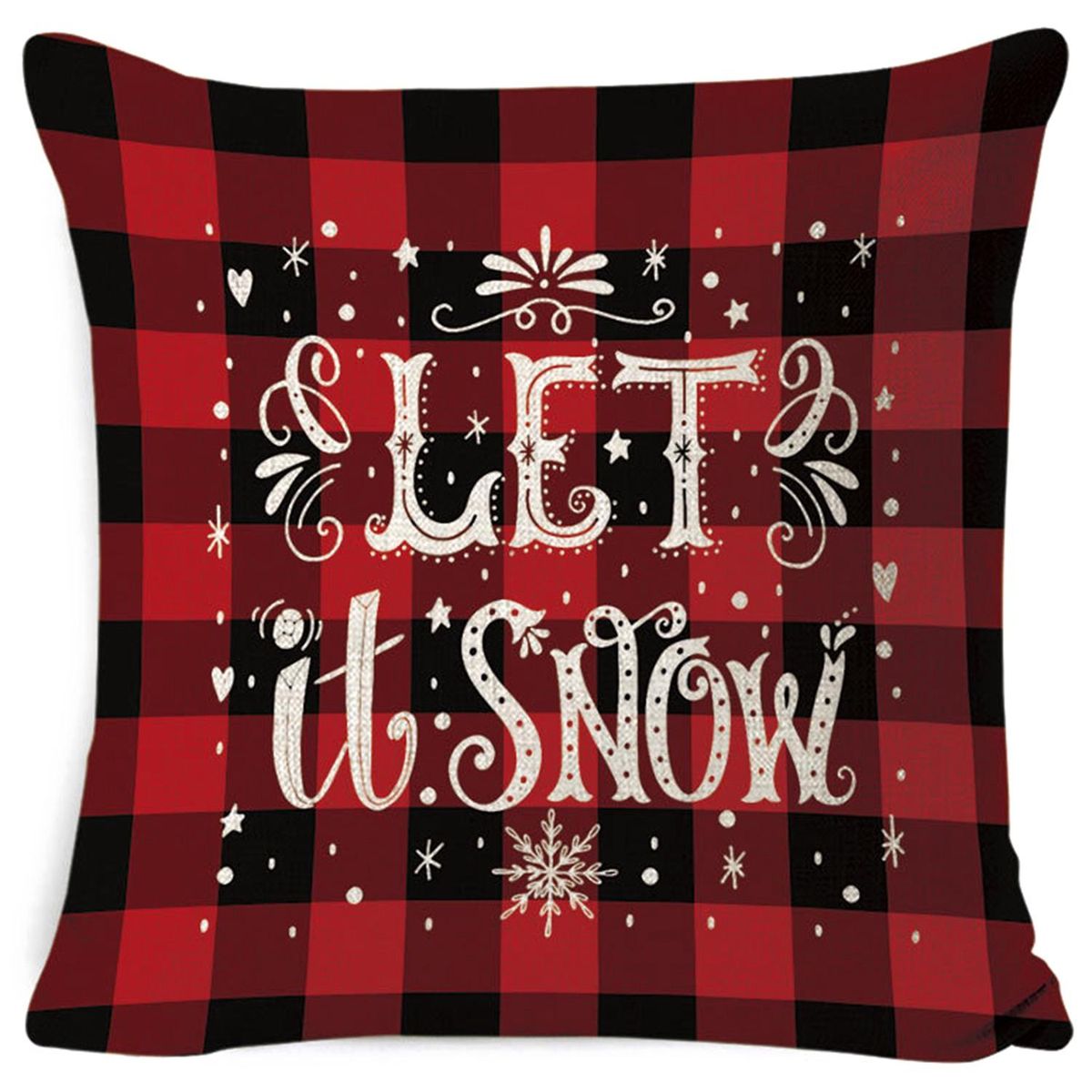 4Pcs Merry Christmas Cushion Cover Decorative Pillows Cover for Sofa Seat Square Soft Throw Pillow Case 45X45cm Home Decor