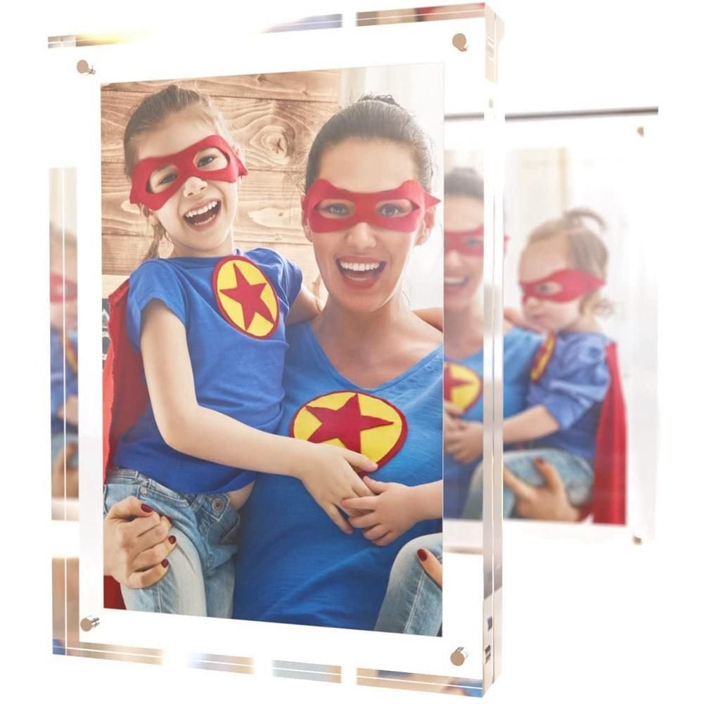 5X7 Inch Acrylic Photo Frame,Desktop Frameless Photo Frame,