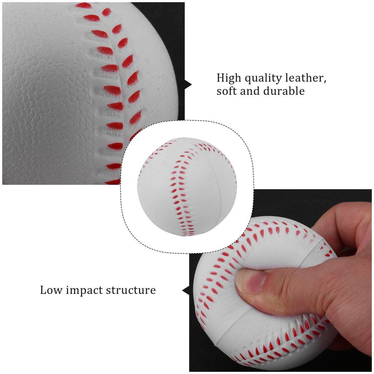 Baseball 10Inch Adult Youth Soft Ball for Game Competition