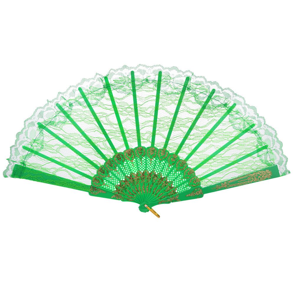 Hand Style Decor Held Folding Fan Lace Solid Held Color New Chinese Fan 1PC C522 Wedding Folding Hand Dance Party