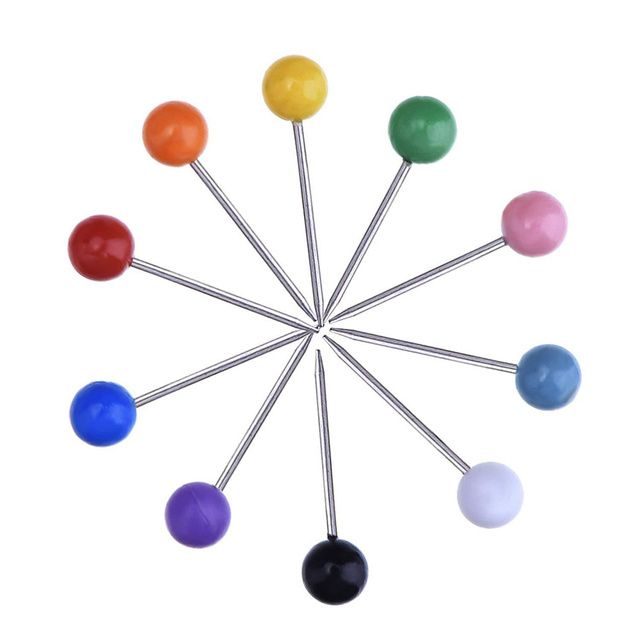 500pcs Thumbtack Boxed Colorful Plastic Durable Ba