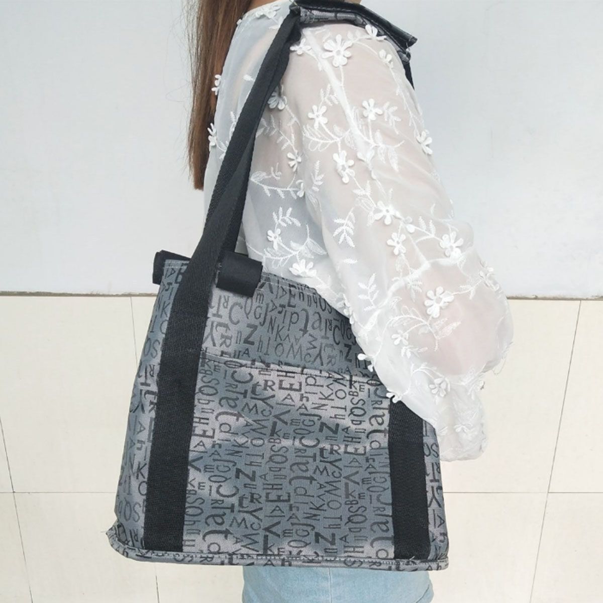 Detachable Bicycle Front Basket Bike Handlebar Basket Pet Carrier Frame Bag Bike Parts Grey