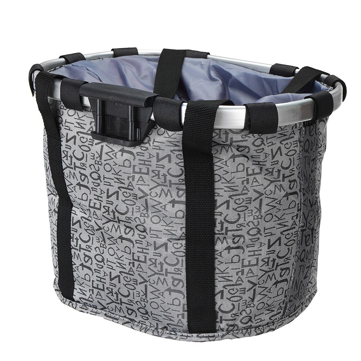 Detachable Bicycle Front Basket Bike Handlebar Basket Pet Carrier Frame Bag Bike Parts Grey