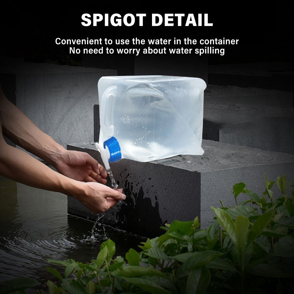 Foldable Water Container 20L Large Capacity With Spigot Lid