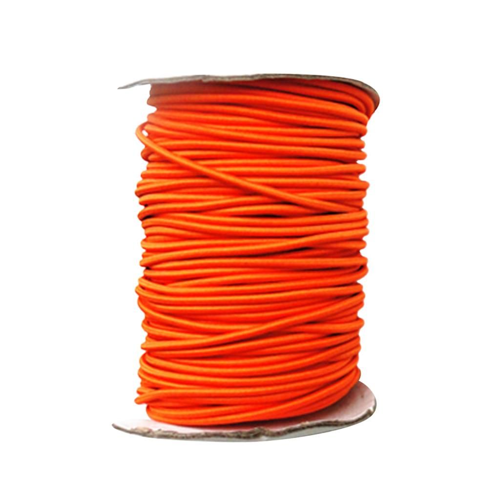 4mm Bungee Cord Elastic Shock Cord Rope Tie Down String For 1m Orange