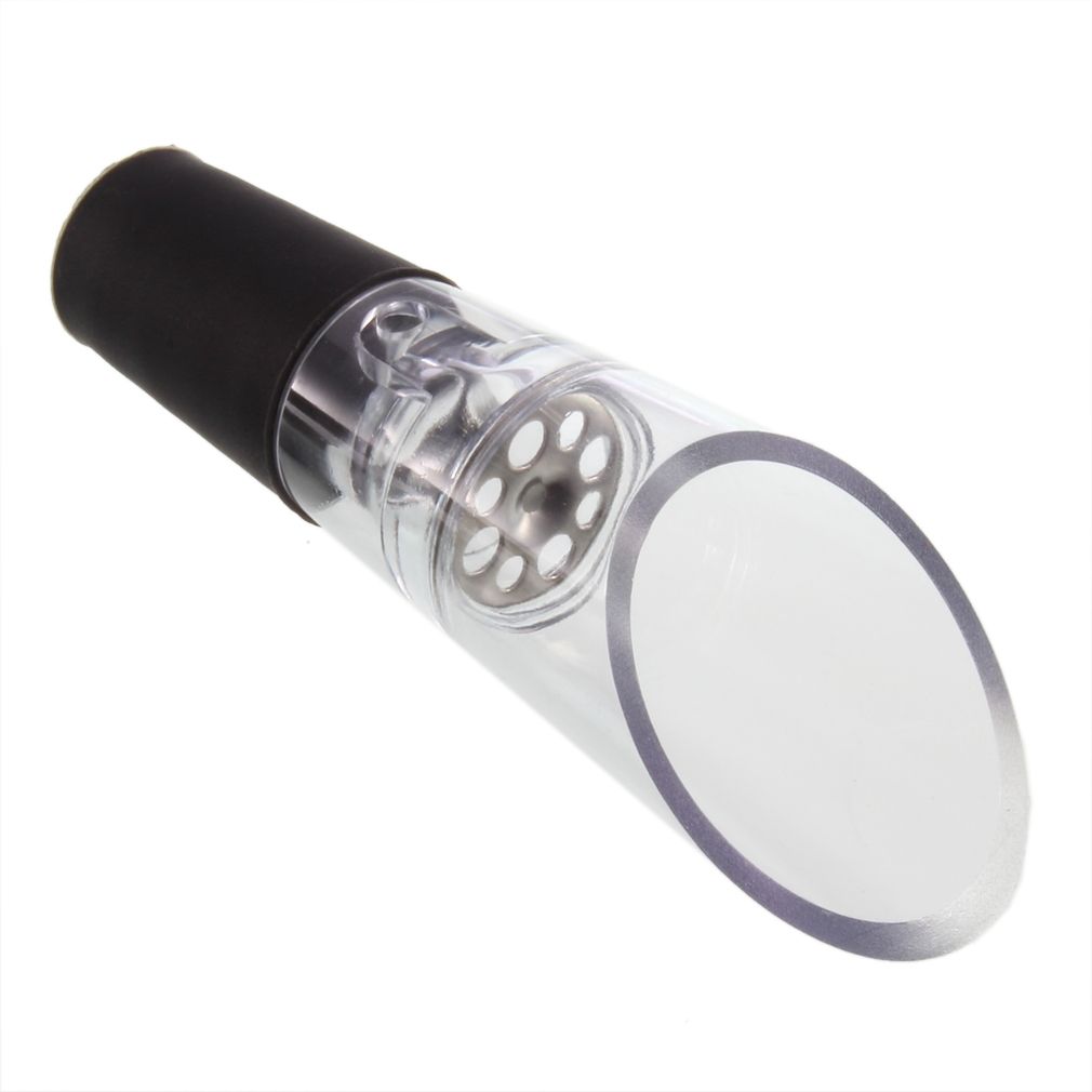 MT  Acrylic Stainless   Aerator Pour Spout Bottle Stopper Decanter Aerating