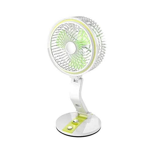Folding Rechargeable Fan With Powerful 21smd Led Light And Multifunction Foldable Angle