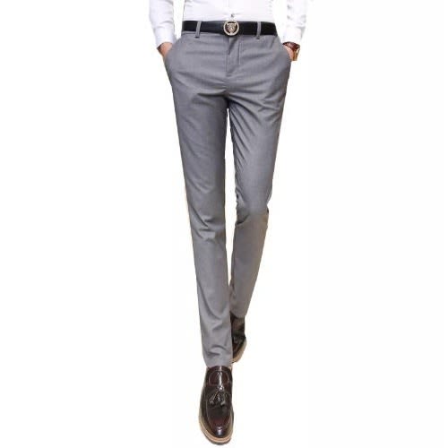 Men's Classic Trousers - 3 Pairs- Black + Ash & Brown