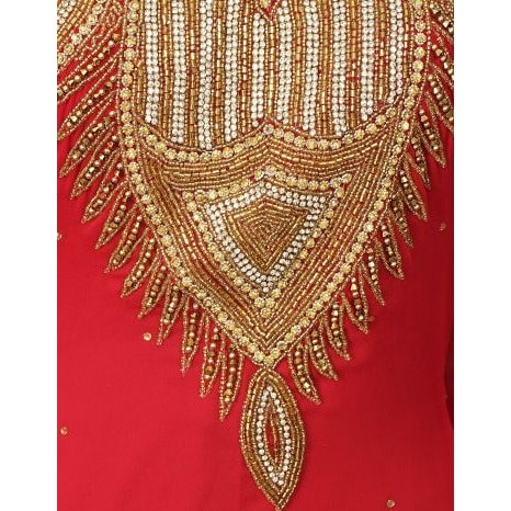 2 In 1 Ladies Caftan - Red