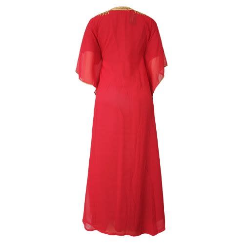 2 In 1 Ladies Caftan - Red