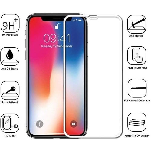 Tempered Glass For iPhone Xr With Screen Cleaner