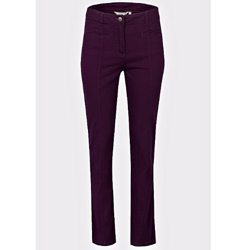 Ladies Twill Cotton Trousers - Purple