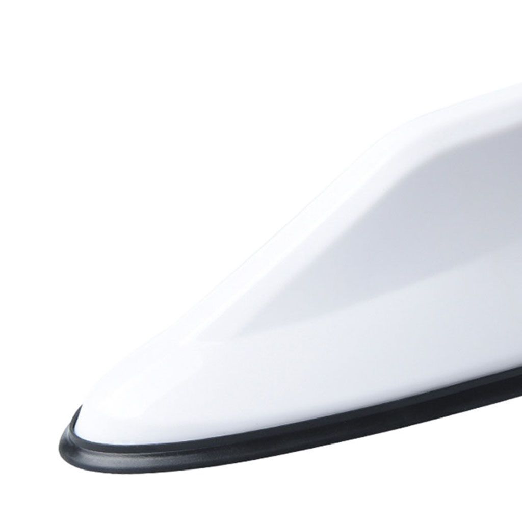 Shark Fin Antenna Universal Car With Adhesive Base Decorative White