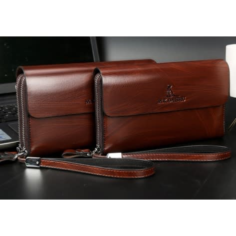 Double Zipper Men’s Wallet - Men Purse