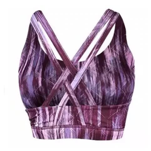 Women's Criss Cross Sport Bra - Lavender