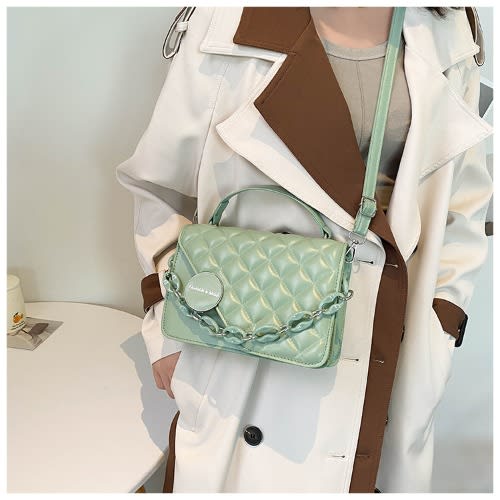 Ladies Handbag - 8X7X13cm - Green