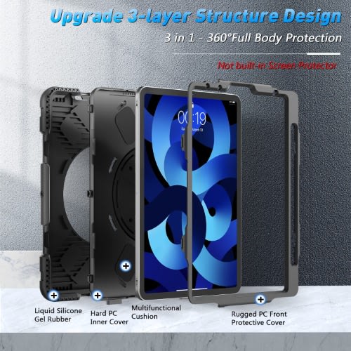 5th Gen 2020/2021 10.9 Inch Military Grade Heavy Duty Protective Pro 11 Case For iPad Air