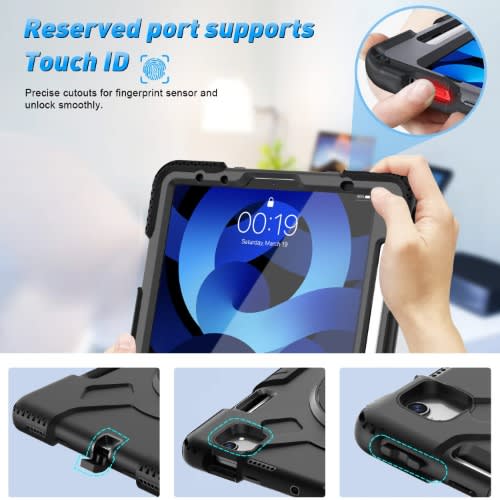 5th Gen 2020/2021 10.9 Inch Military Grade Heavy Duty Protective Pro 11 Case For iPad Air