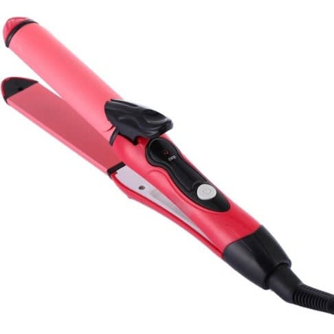 2 In 1 Curler And Hair Straightener (nhc- 2009)-pink