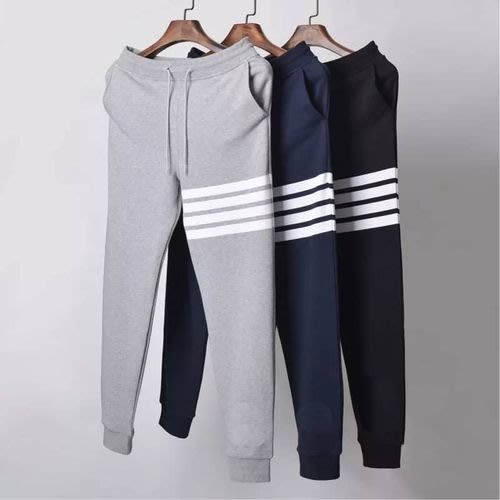 3 Set Of Joggers Sweatpants With Thigh Stripes