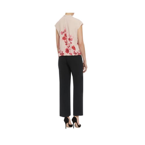 Ladies Pleat Waist Trouser - Black