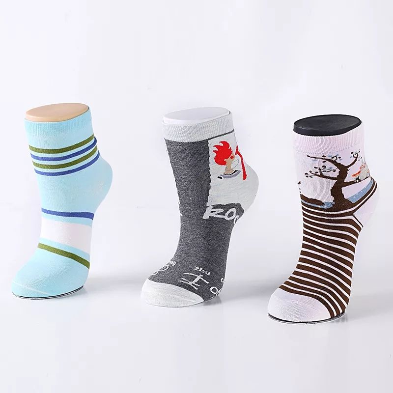 Unisex Resin Mannequin Foot Anklet Socks Display Leg Chain Jewelry Display Stand White/Black