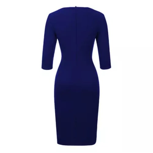Office Party Bodycon Dress - Blue