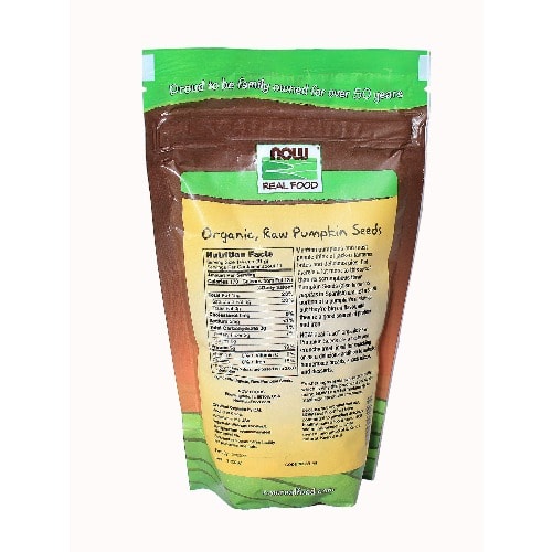 Real Organic Raw Pumpkin Seeds Unsalted - 12 Oz - 340g