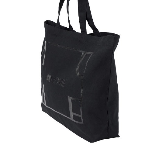 Cotton Canvas Shopper Bag - Black